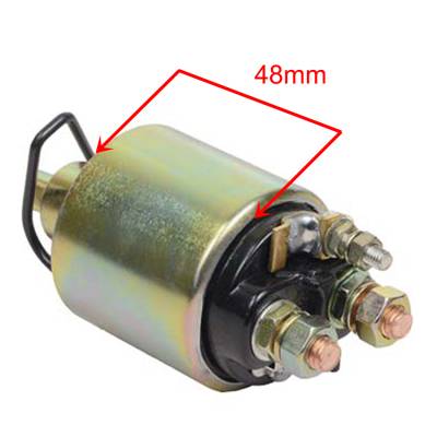 Rareelectrical - New 12V 3 Terminal Starter Solenoid 48Mm Compatible With 2001-2009 Chevrolet Gmc Duramax 6.6L Diesel