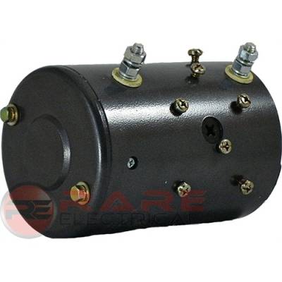 Rareelectrical - New 12 Volts Electric Motor Compatible With Mte Hydraulics Js Barnes With Overload Protection And