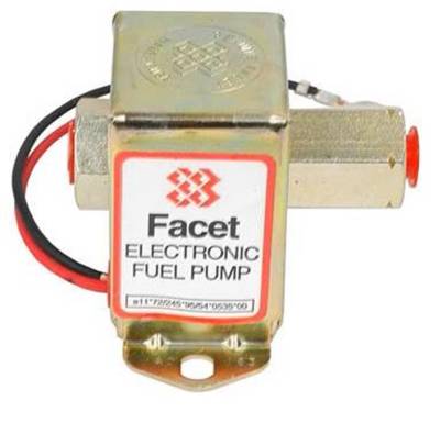 Rareelectrical - New 12V Facet Solid State Fuel Pump Compatible With 1.5-2.5Psi Carbureted Engines Facet 40163