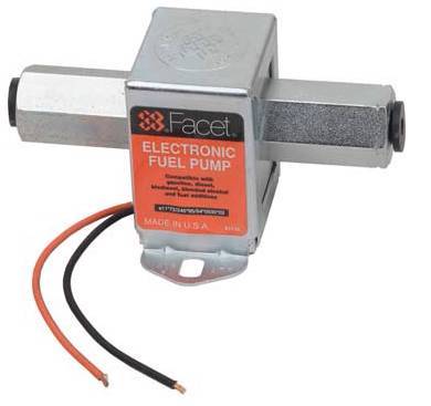 Rareelectrical - New 12V Facet Solid State Fuel Pump Compatible With All Carbureted Engines Fuel Priming Transfer