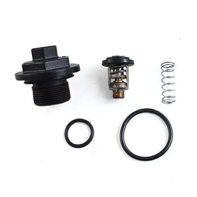 Rareelectrical - 143F Thermostat Kit Compatible With 2005-2012 Johnson Evinrude E-Tec 200 225 250 Hp 2008-2012 300 Hp