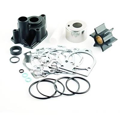Rareelectrical - Water Pump Kit With Housing Compatible With 1976-2018 Mercury V6 135 150 175 200 225 Hp 2.0L 2.4L