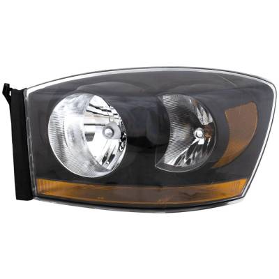 Rareelectrical - Headlight Compatible With 2006-2009 Dodge Ram 1500 Ram 2500 Ram 3500 3.7L 4.7L V6 Ekg Eva Eza Left