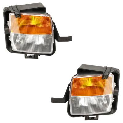 Rareelectrical - Pair Front Fog Lights With Turn Signal Compatible With 2003-2007 Cadillac Cts Luxury 3.2L (03)