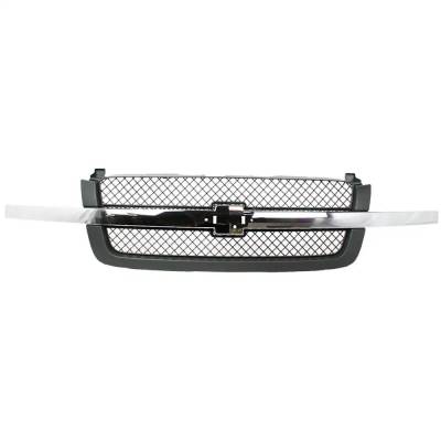 Rareelectrical - New Mesh Insert Grille Assembly Compatible With Chevrolet Silverado 1500 Base 6 Cyl 4.3L Silverado