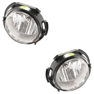 Rareelectrical - Pair Front Fog Lights Compatible With 2006-2011 Chevrolet Hhr Ls (09-11) Lt (06-08) Ls Panel (07-08)