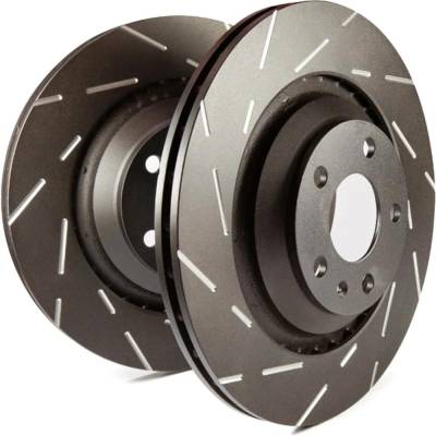 Rareelectrical - New Slotted Brake Disc Compatible With Lexus Is350 C F Sport 6 Cyl 3.5L Gs450h F Sport 6 Cyl 3.5L