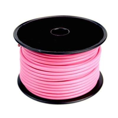 Rareelectrical - New 14 Awg Pink Marine Wire 100Ft Tinned Copper Class K Stranded Compatible With Marine Fuel Gauge