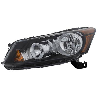 Rareelectrical - Headlight Compatible With 2008-2012 Honda Accord 2.4L 3.5L I4 K24z2/K24z3 J35z2 Left Driver Side