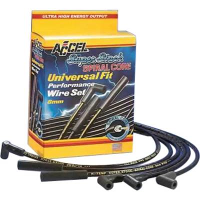 Rareelectrical - 8Mm Stainless Steel Spark Plug Wire Set Compatible With Male Hei Female Socket Distributor Terminal