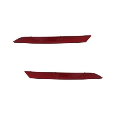 Rareelectrical - New Pair Of Reflector Lights Compatible With Volkswagen Cc 2009-12 3C8-945-106-B Vw1185106 Vw1184106