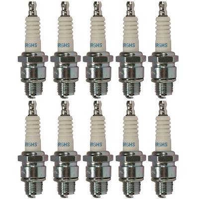 Rareelectrical - Resistor Spark Plug 10-Pack Compatible With Stihl Subaru Eh17-2 Eh25-2 Ex13 Ex17 Ey14 Ey15-3 Ey18-3