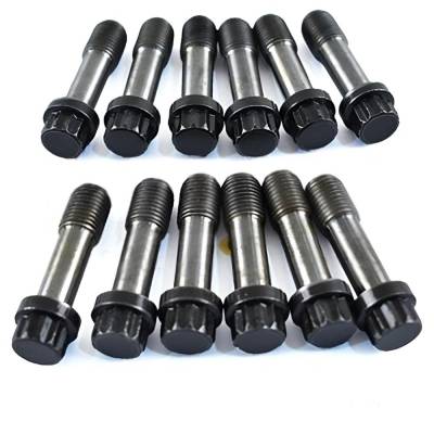 Rareelectrical - Connecting Rod Bolt Set 12-Pack Compatible With 1985-2018 Mercury Mariner 3-4-6 Cyl Looper Optimax