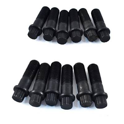 Rareelectrical - Connecting Rod Bolt Kit 12-Pack Compatible With 2003-2010 Yamaha 3.3L Hpdi 225-300Hp 1990-2005 76
