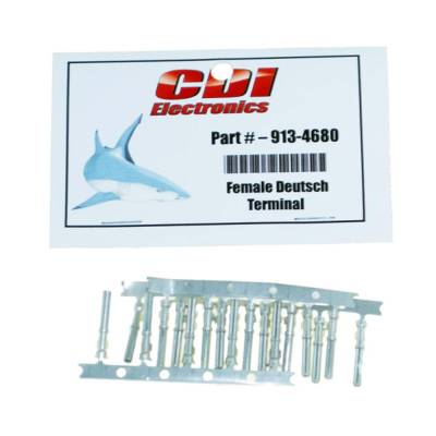 Rareelectrical - 20-Pack Deutsch Female Terminal Connector Compatible With 1996-2017 Johnson Evinrude 8-300Hp