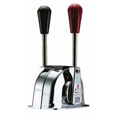 Rareelectrical - Twin Lever Marine Control Compatible With 1975-Present Boats Dual Throttle Tc Control Equivalent To