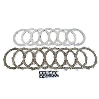 Rareelectrical - Clutch Friction Steel Plates Springs Kit Compatible With 1987-2004 Kawasaki Kx500 Kx 500 499Cc