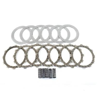 Rareelectrical - Clutch Friction Steel Plates Springs Kit Compatible With 2003-2008 Kawasaki Kx125 Kx 125 124Cc
