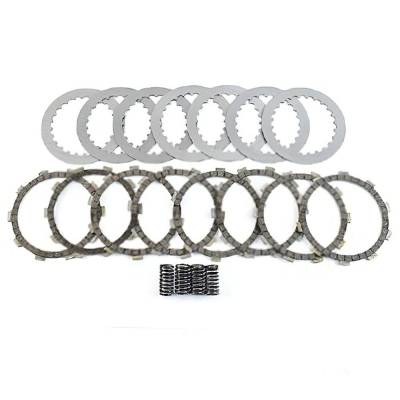 Rareelectrical - Clutch Friction Steel Plates Springs Kit Compatible With 1995-2005 Kawasaki Kdx200 200Cc 1995-1999