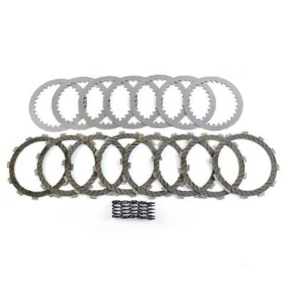 Rareelectrical - Clutch Friction Steel Plates Springs Kit Compatible With 1992-2008 Kawasaki Kx250 Kx 250 249Cc