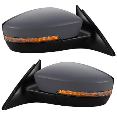 Rareelectrical - New Pair Of Mirror Compatible With Volkswagen Passat Comfortline Tdi Cc Se Highline Trendline Sel