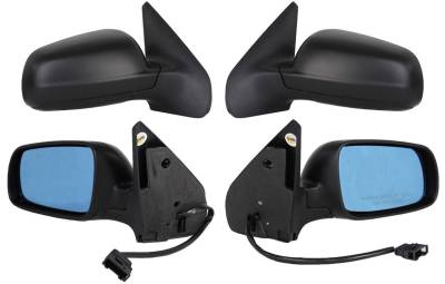Rareelectrical - New Mirror Set Power Non Heat Compatible With Blue Lens 2005 Volkswagen Golf 72516V 72515V