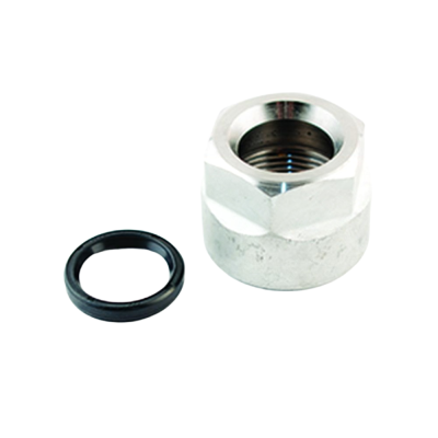Rareelectrical - Crankshaft Balancer Nut With Oil Seal Compatible With 1990-2010 Yamaha V6 76° 2-Stroke Outboard