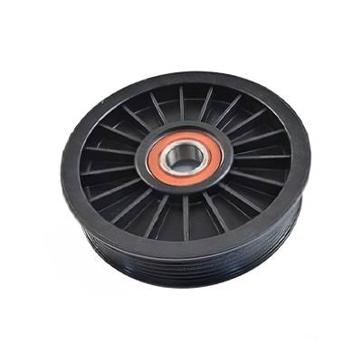 Rareelectrical - New Grooved Serpentine Belt Idler Pulley 4-1/4 Inch Compatible With Mercruiser V6 V8 4.3L 5.0L 5.7L