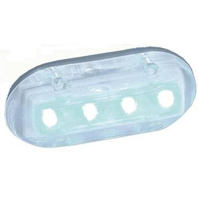 Rareelectrical - New Led Underwater Light White 1.5X3.5 Inch Oval High Intensity Compatible With All Boats Universal