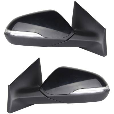 Rareelectrical - New Pair Of Mirrors Compatible With Hyundai Sonata Se Sedan 4 Door 2.4L 2015 2016 2017 By Part