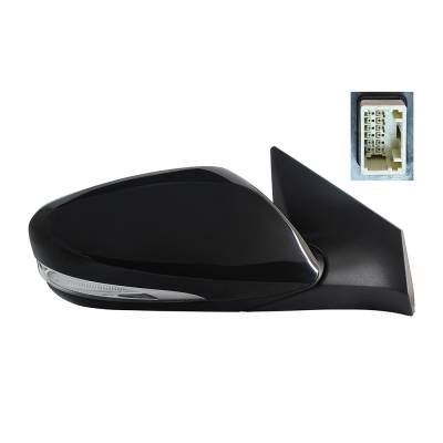 Rareelectrical - Replacement Right Passenger Side Door Mirror Compatible With 2014-2016 Hyundai Elantra Power