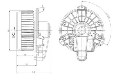Rareelectrical - New Front Hvac Blower Motor Compatible With 2007-2012 Lexus Es350 Front 2010-2012 Lexus Rx450h Front
