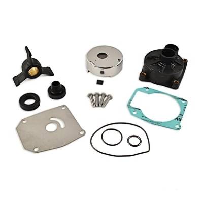 Rareelectrical - Water Pump Kit With Housing Compatible With 1989-2005 Johnson Evinrude 2 Cyl 3.187 Bore Looper 50 Hp