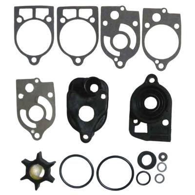 Rareelectrical - New Water Pump Kit Complete Compatible With Mercury 4 Cyl 2.565 Bore Cross Flow 40 Hp 4 Cyl 2.565
