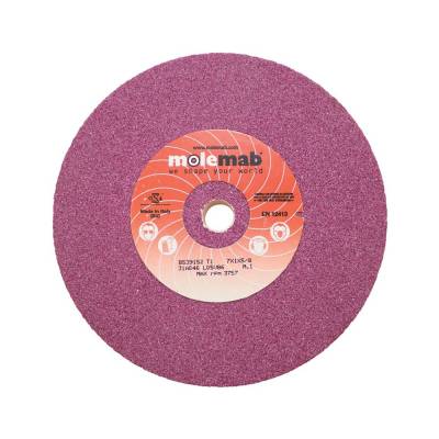 Rareelectrical - 7" Blade Sharpening Wheel 46 Grit Ruby Aluminum Oxide Vitrified Bond Grinding Wheel- Compatible With