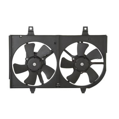 Rareelectrical - Dual Radiator And Condenser Fan Assembly Compatible With Nissan Maxima 2000 2001 21486-1L000