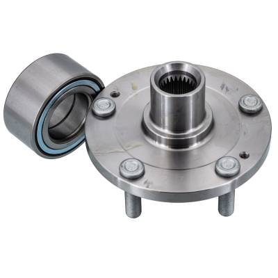 RAREELECTRICAL - Rear Spindle Hub Assembly Compatible With 2003-2008 Hyundai Tiburon Fwd 4-Lug Abs Pre-Assembled