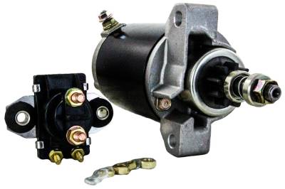 Rareelectrical - New Outboard Starter And Relay Kit Compatible With Yamaha F40ejr F40tlr F40mjh F40mlh 40Hp 2000-2008