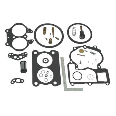 Rareelectrical - Mercarb 2Bbl Carburetor Rebuild Kit Compatible With 1983-2004 Mercruiser Marine Inboard Sterndrive