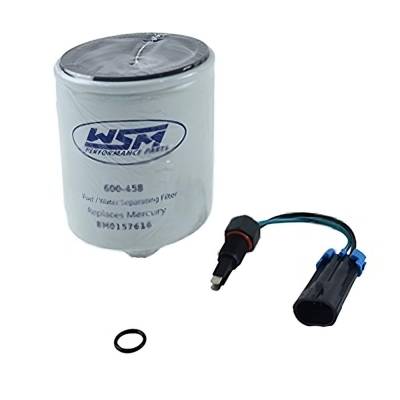 Rareelectrical - Outboard Water Separating Fuel Filter Kit Compatible With 2005-2024 Mercury/Mariner Verado L4/L6