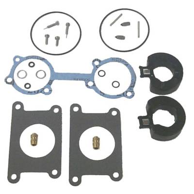 Rareelectrical - Carb Rebuild Kit Compatible With 1989-2004 Yamaha 3-Cyl 2-Stroke 55Hp Marine Outboard Motor