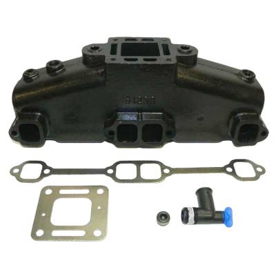 Rareelectrical - Exhaust Manifold Kit Compatible With 1953-2002 Mercruiser Mcm 228 260 300 350 Mag 5.0L 5.7L Gm V8