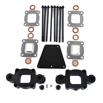 Rareelectrical - Dry Joint Riser Spacer Kit 1.7" Compatible With 2002-Up Mercruiser 4.3L 5.0L 5.7L 6.2L Mcm Mie V6 V8