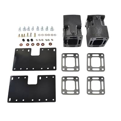 Rareelectrical - Exhaust Manifold Spacer Block Kit 6 Inch Compatible With 1983-2001 Mercruiser V8 305 350 454 502 Cid