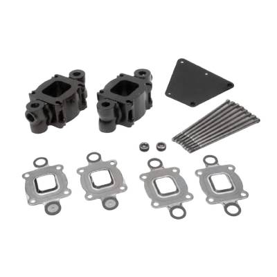 Rareelectrical - Dry Joint 3" Riser Spacer Kit Compatible With Mercruiser 4.3L 5.0L 5.7L 6.2L V6 V8 350 Mag 383 Mag