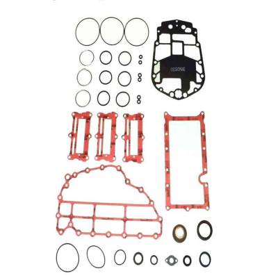 Rareelectrical - 3-Cylinder E-Tec Powerhead Gasket Kit Compatible With 2004-2012 Evinrude Johnson 75 90 Hp 3.600 Bore