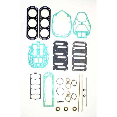 Rareelectrical - Gasket Kit Compatible With 1992-1999 Mercury V6 105-200Hp 2.0L 2.4L 2.5L Efi Jet Carb 3.125" 3.375"