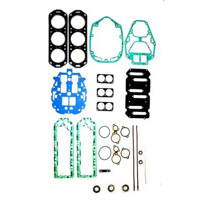 Rareelectrical - Powerhead Gasket Kit Compatible With 1979-1983 Mercury V6 150Hp 175Hp 200Hp 2.4L 3.375" Bore Early