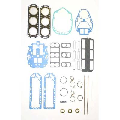 Rareelectrical - Powerhead Gasket Kit Compatible With 1978-1991 Mercury V6 135Hp 150Hp 2.0L 3.125" Bore 2-Stroke