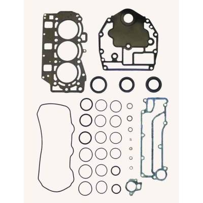 Rareelectrical - Complete Gasket Kit Compatible With 2001-2021 Yamaha/Mercury 3-Cylinder 4-Stroke 30-40Hp Outboard